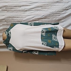 Lularoe Cream and Green  Amber Hoodie! NWT